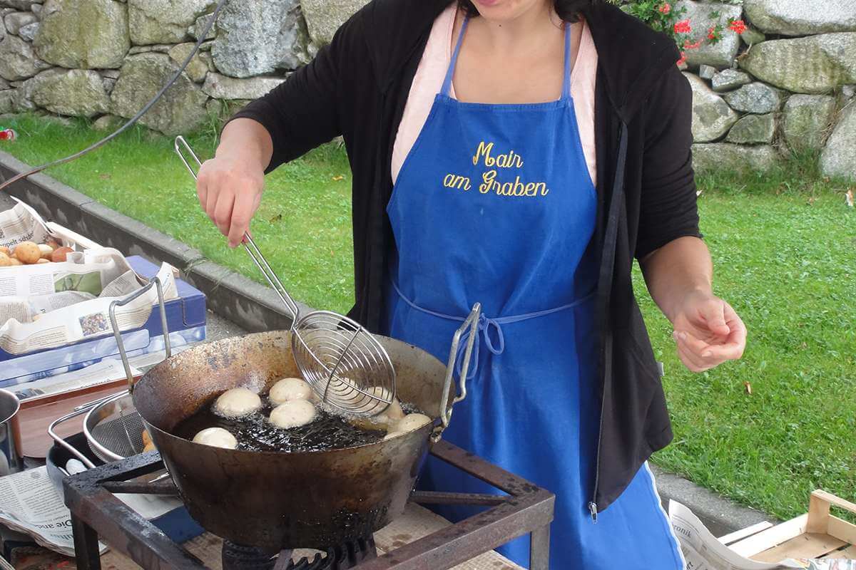 Farmer's wife cooking